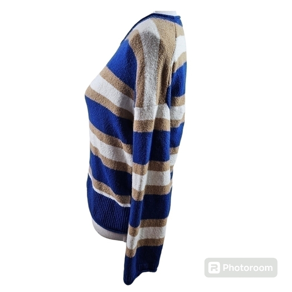 Madewell Belmore Striped Textured Pullover Sweater in XS - Picture 6 of 9